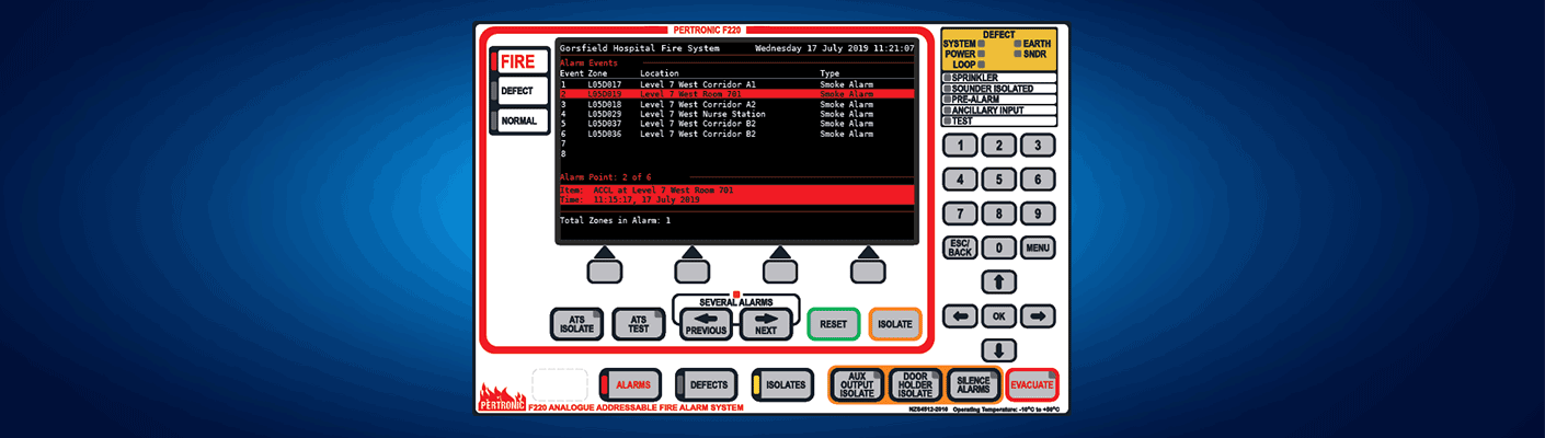 The Pertronic F220 Fire Panel