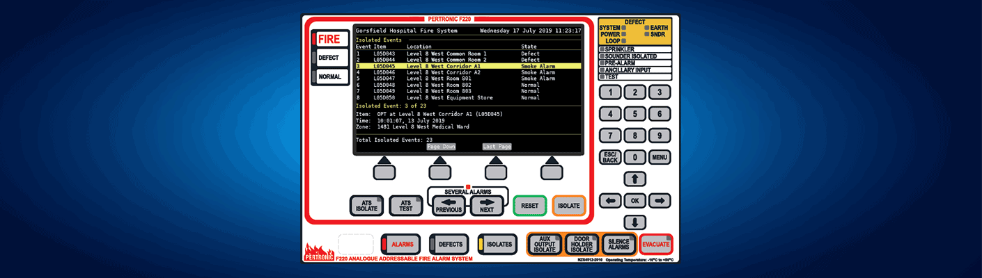 The Pertronic F220 Fire Panel