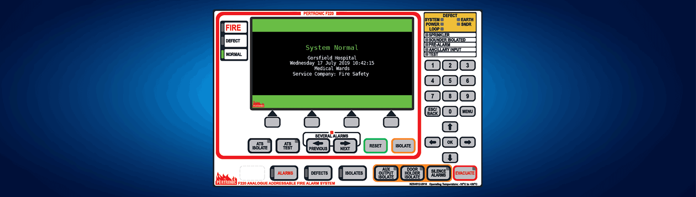 The Pertronic F220 Fire Panel